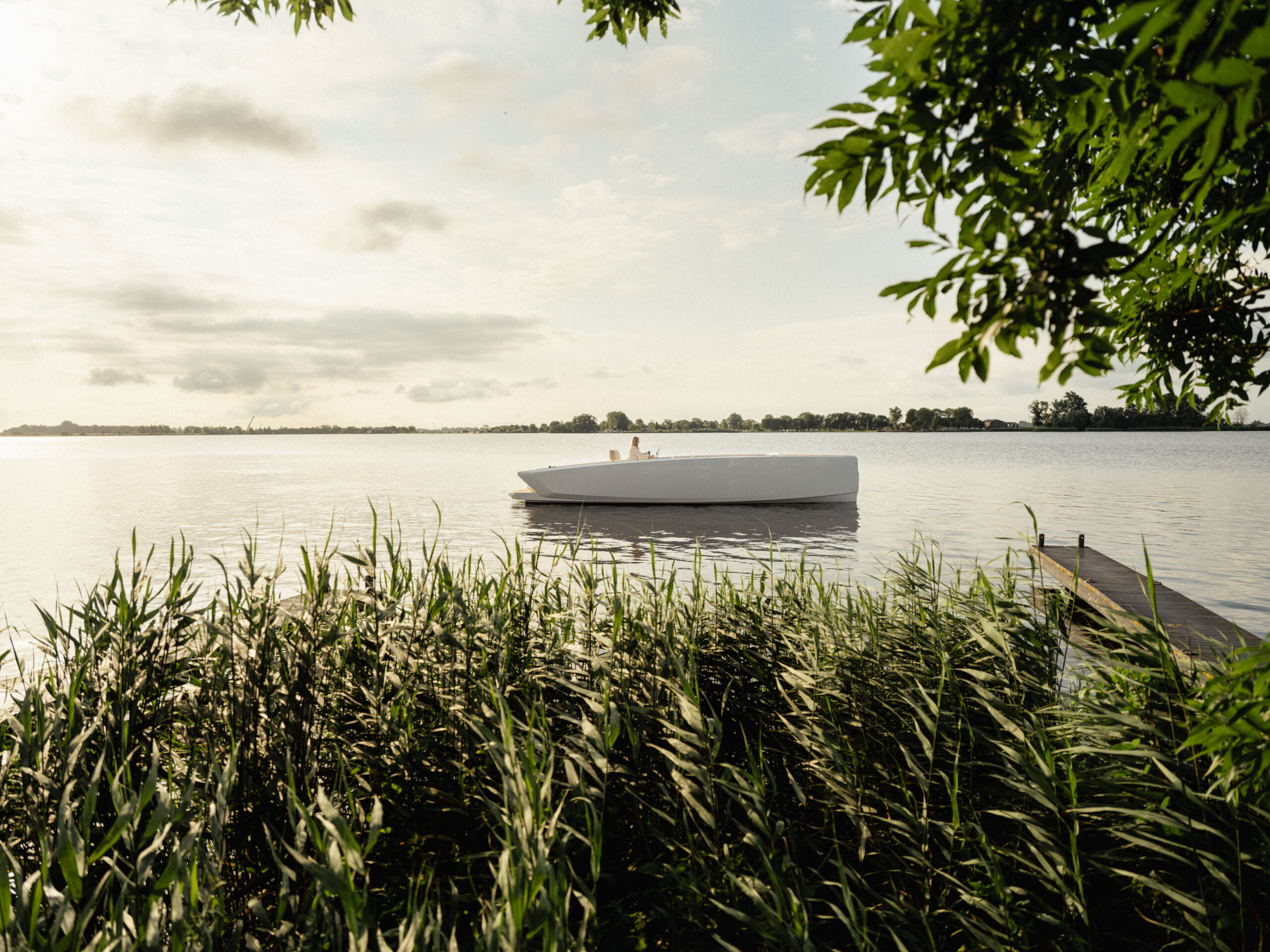 Interior of the Lumen E10 showing clean electric motor integration